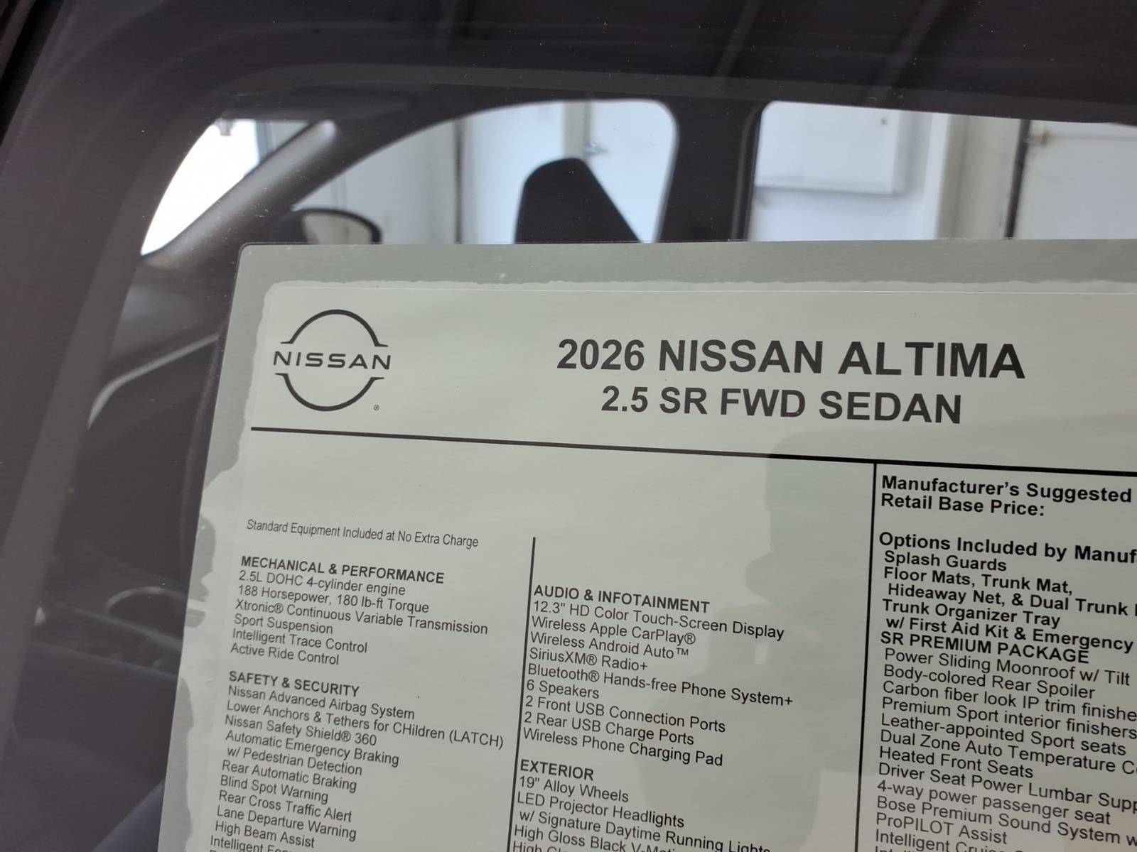 2026 Nissan Altima 2.5 SR