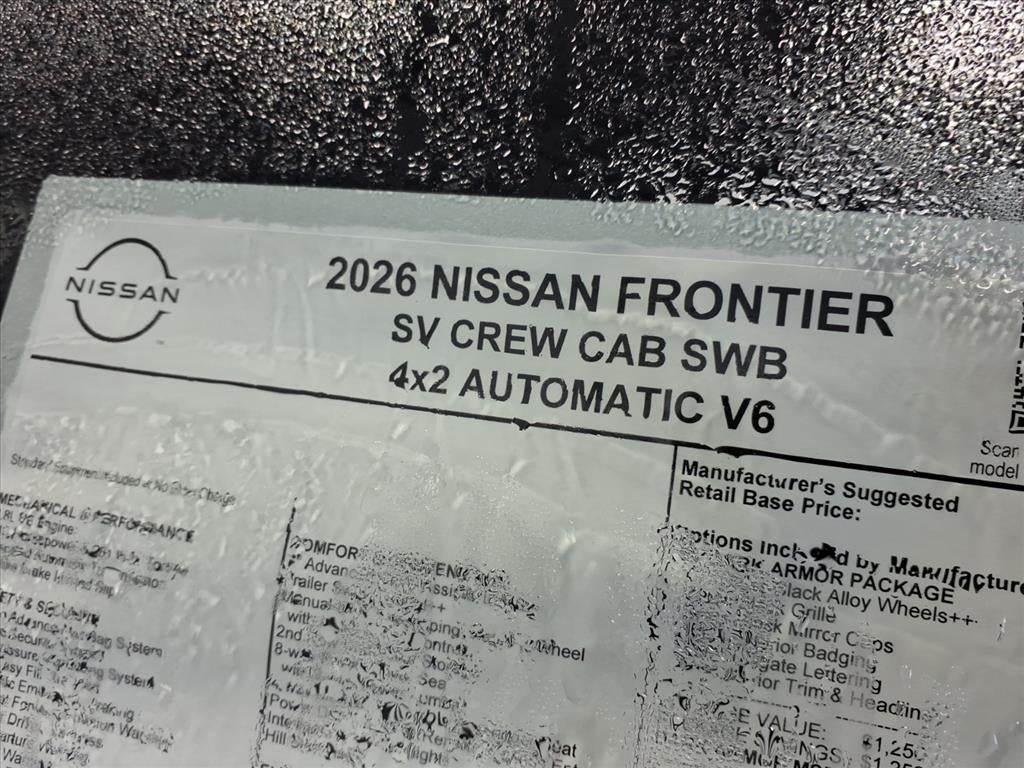 2026 Nissan Frontier SV