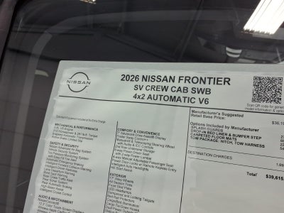 2026 Nissan Frontier SV