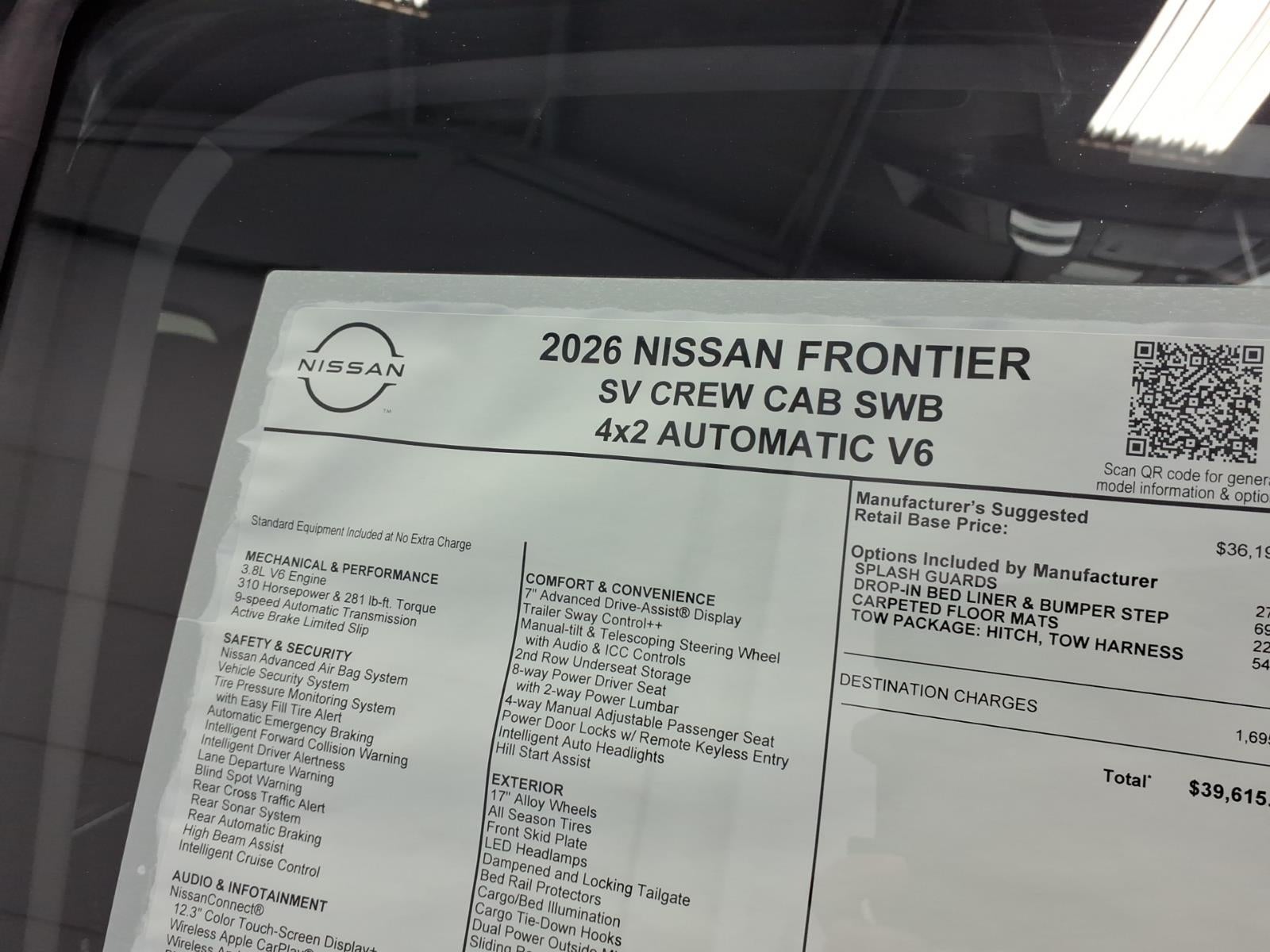 2026 Nissan Frontier SV