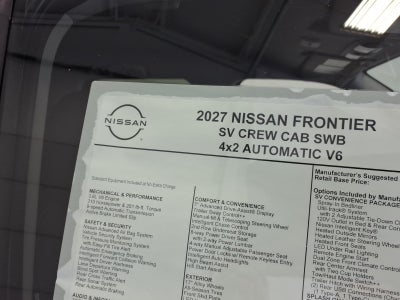 2027 Nissan Frontier SV