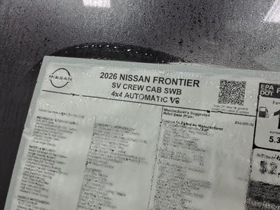 2026 Nissan Frontier SV