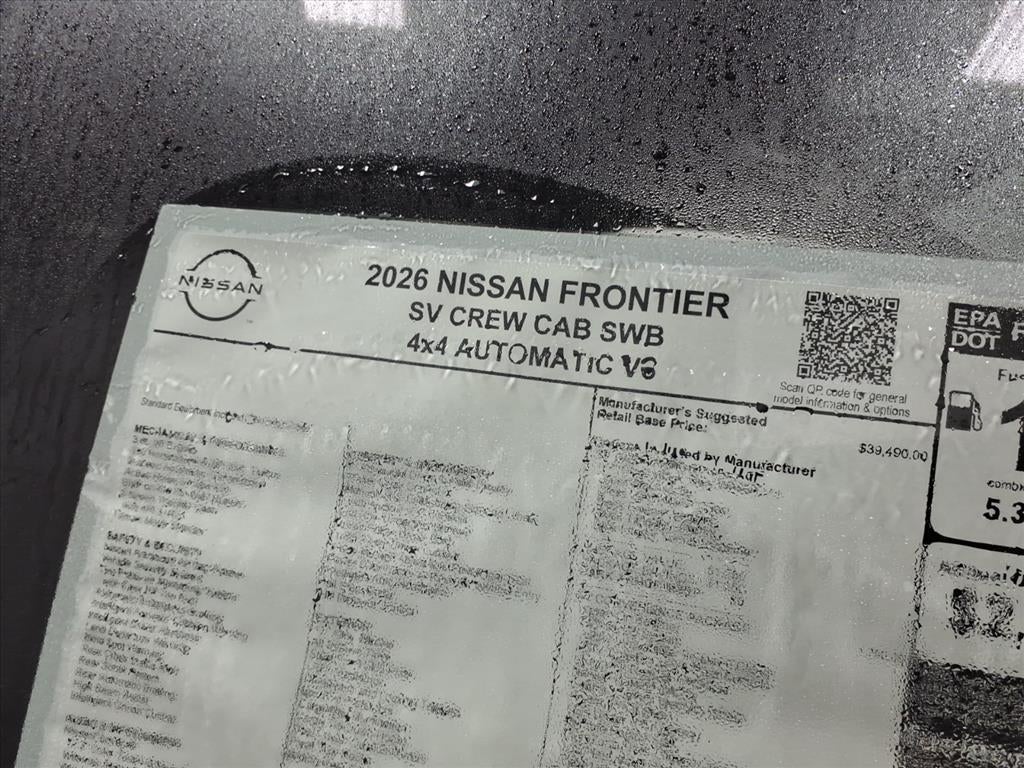 2026 Nissan Frontier SV