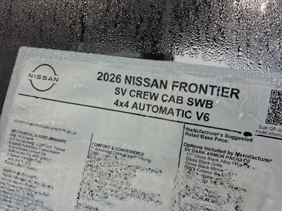 2026 Nissan Frontier SV