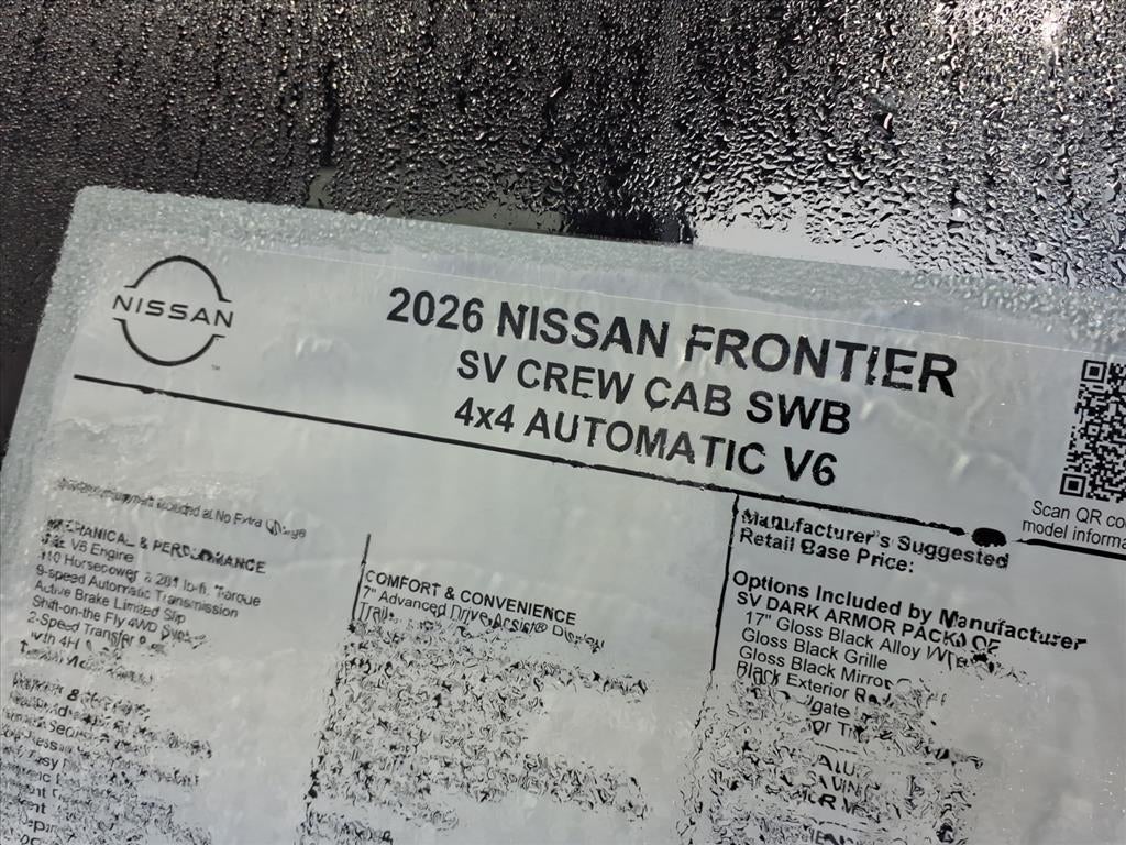 2026 Nissan Frontier SV