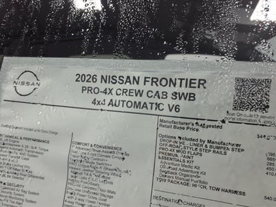 2026 Nissan Frontier PRO-4X