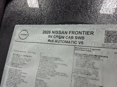 2026 Nissan Frontier SV