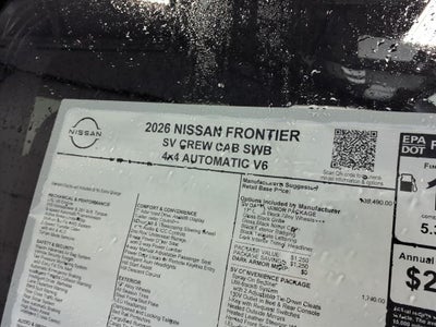 2026 Nissan Frontier SV