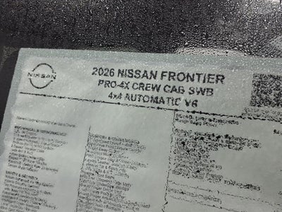 2026 Nissan Frontier PRO-4X