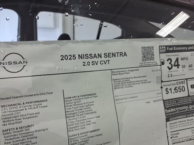 2025 Nissan Sentra SV