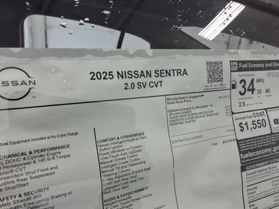 2025 Nissan Sentra SV