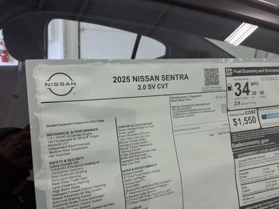 2025 Nissan Sentra SV