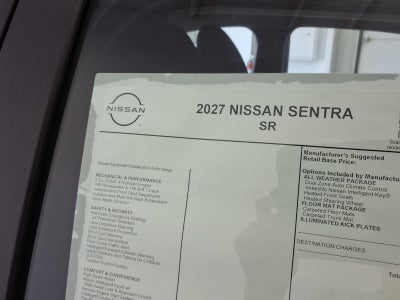 2027 Nissan Sentra SR