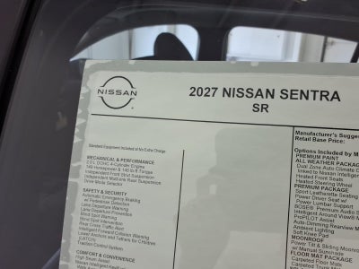 2027 Nissan Sentra SR