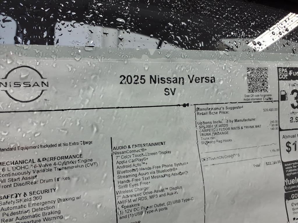 2025 Nissan Versa SV
