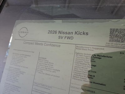 2026 Nissan Kicks SV