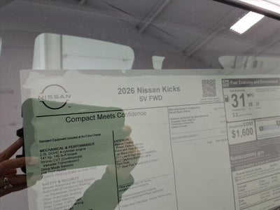 2026 Nissan Kicks SV