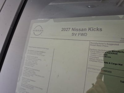 2027 Nissan Kicks SV