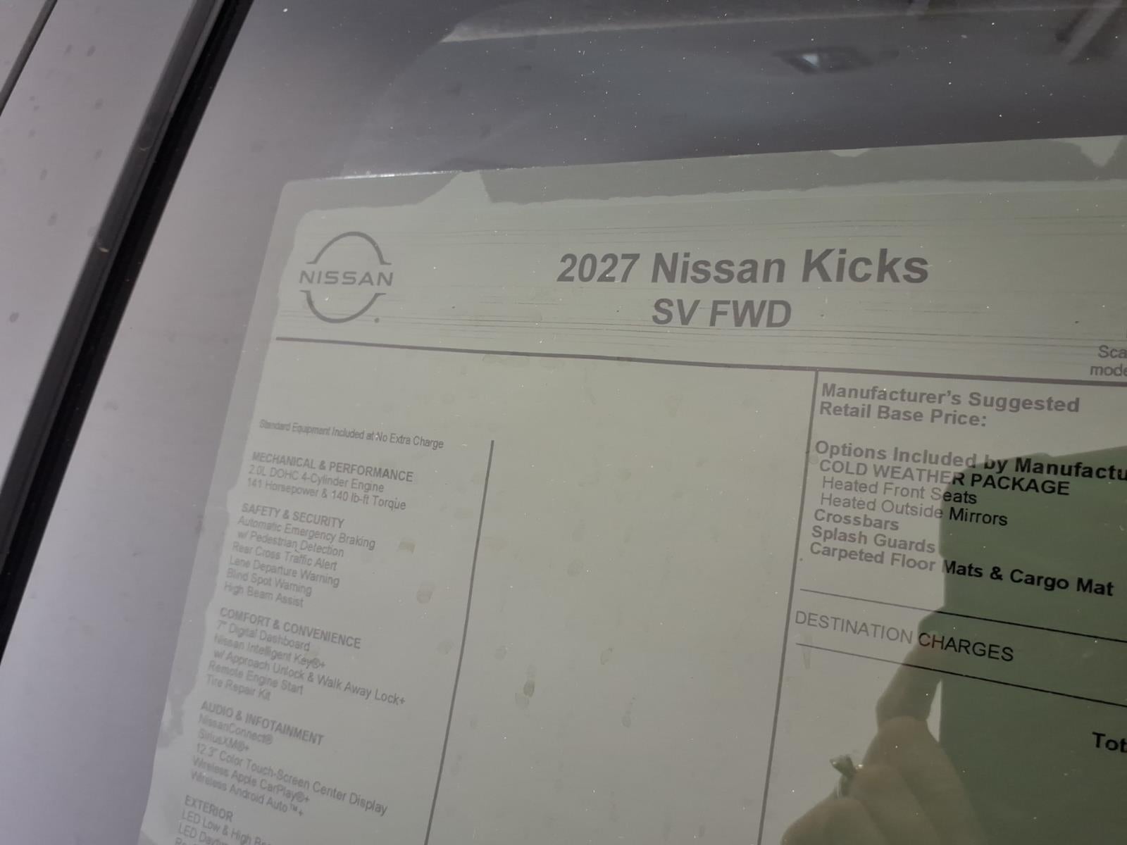2027 Nissan Kicks SV