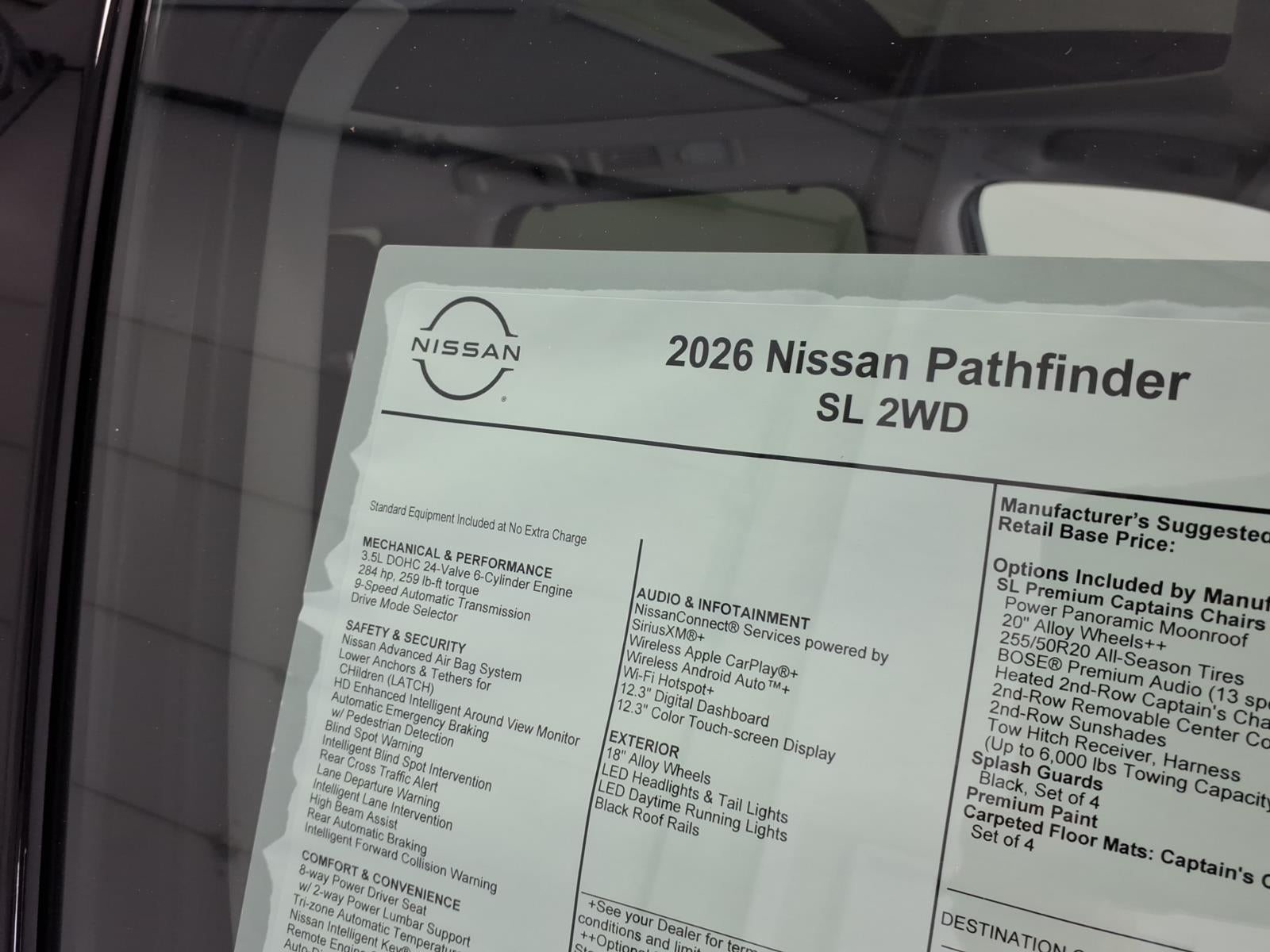 2026 Nissan Pathfinder SL